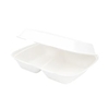 Greenbox Menüschale mit Klappdeckel,  HP4/2,  rechteckig,  2-geteilt DFC013471,  1 Packung = 50 Stück