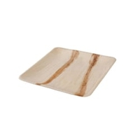 Greenbox Palmware Teller,  quadratisch DTW05340,  1 Karton = 8 Packungen à 25 Stück,  Maße (L x B): 25 x 25 cm