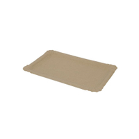 Greenbox Pappteller,  braun,  rechteckig DTW060071,  1 Packung = 250 Stück,  Maße (L x B): 20 x 13 cm