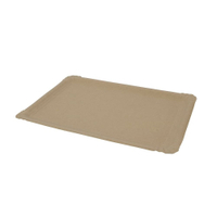 Greenbox Pappteller,  braun,  rechteckig DTW060111,  1 Packung = 250 Stück,  Maße (L x B): 27 x 18, 5 cm