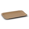 Greenbox Pappteller,  braun,  rechteckig DTW06012,  1 Packung = 50 Stück,  Maße (L x B): 13 x 20 cm