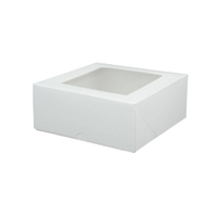 Greenbox Patisserie Boxen mit Sichtfenster,  18 x 18 x 7, 5 cm DRE034311,  1 Packung = 50 Stück