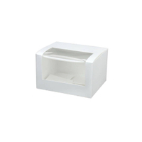 Greenbox Patisserie Boxen mit Sichtfenster,  weiß,  13 x 11 x 8 cm DRE03401,  1 Karton = 400 Stück