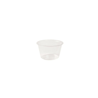 Greenbox Portionsbecher,  PLA,  Ø 7 cm DFC024701,  1 Packung = 100 Stück,  Fassungsvermögen: 80 ml
