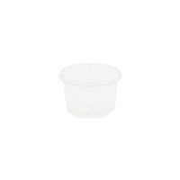 Greenbox Portionsbecher,  rPET,  transparent,  Ø 6, 5 cm DFC02501,  1 Packung = 100 Stück,  Fassungsvermögen: 75 ml