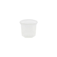 Greenbox Portionsbecher,  rPET,  transparent,  Ø 6, 5 cm DFC025021,  1 Packung = 100 Stück,  Fassungsvermögen: 100 ml
