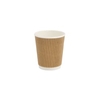 Greenbox Riffelbecher braun,  200 ml,  Ø 8 cm DHD049251,  1 Packung = 25 Stück