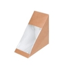 Greenbox Sandwichboxen mit PLA Fenster,  braun DFC020811,  1 Packung = 150 Stück