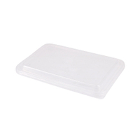 Greenbox Schalendeckel,  PP,  transparent,  rechteckig,  12 x 17 cm DFC01239,  1 Karton = 10 Packungen à 100 Stück
