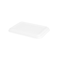 Greenbox Schalendeckel,  Zuckerrohr,  rechteckig,  17 x 12 cm DFC01238,  1 Karton = 20 Packungen à 50 Stück