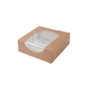 Greenbox Tortenschachteln mit Sichtfenster,  600 ml DFC08110,  1 Karton = 250 Stück,  Farbe: braun