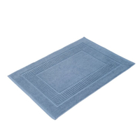 Gözze Bio Badvorleger Uni,  60 x 100 cm 118-50-74,  Farbe: blau