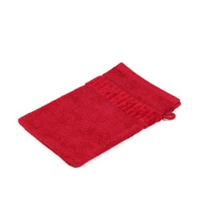 Gözze Bio Frottierserie Waschhandschuh,  17 x 24 cm 118-37-1,  Farbe: rot