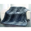 Gözze Cashmere-Feeling Mikrofaserdecke 40087-90-5020,  Farbe: „Schnee-Leopard“,  silber