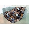Gözze Cashmere-Feeling Mikrofaserdecke,  Antigua 40015-71-5020,  Farbe: taupe / creme / schoko