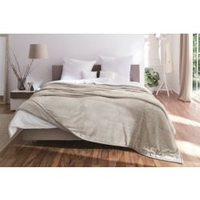 Gözze FISCHGRÄT Tagesdecke,  220 x 260 cm 40124-90-220260,  Farbe: silber