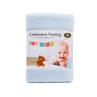 Gözze Kinderdecke PREMIUM CASHMERE FEELING,  75 x 100 cm 40128-57-075100,  Farbe: hellblau