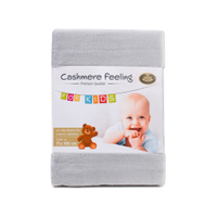 Gözze Kinderdecke PREMIUM CASHMERE FEELING,  75 x 100 cm 40128-90-075100,  Farbe: silber