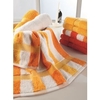 Gözze NEW YORK Streifen Waschhandschuh,  17 x 24 cm 555-9700-1,  Farbe: marone-weiß-fjord