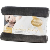 Gözze PREMIUM CASHMERE-Feeling Mikrofaserdecke,  180 x 220 cm 40128-91-180220,  Farbe: anthrazit