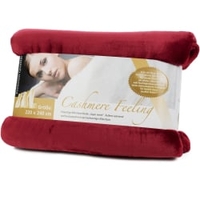 Gözze PREMIUM CASHMERE-Feeling Mikrofaserdecke,  220 x 240 cm 40128-37-220240,  Farbe: rot