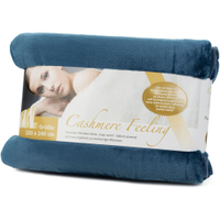 Gözze PREMIUM CASHMERE-Feeling Mikrofaserdecke,  220 x 240 cm 40128-50-220240,  Farbe: blau