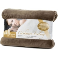 Gözze PREMIUM CASHMERE-Feeling Mikrofaserdecke,  220 x 240 cm 40128-71-220240,  Farbe: taupe