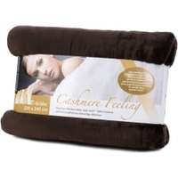 Gözze PREMIUM CASHMERE-Feeling Mikrofaserdecke,  220 x 240 cm 40128-72-220240,  Farbe: schoko