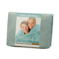 Gözze PREMIUM-MEMPHIS Mikrofaserdecke,  150 x 200 cm 88769-55-150200,  Farbe: aqua