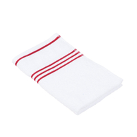 Gözze RIO Gästetuch,  weißgrundig,  30 x 50 cm 141-33-3,  Farbe: rot