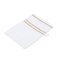 Gözze RIO Waschhandschuh,  weißgrundig,  16 x 21 cm 141-73-1,  Farbe: sand