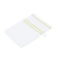 Gözze RIO Waschhandschuh,  weißgrundig,  16 x 21 cm 141-83-1,  Farbe: limone
