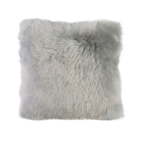 Gözze Schaffell-Kissen,  40 x 40 cm Farbe: silber