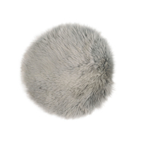 Gözze Schaffell-Stuhlauflage 40149-90-3838,  Farbe: silber