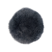 Gözze Schaffell-Stuhlauflage 40149-91-3838,  Farbe: anthrazit