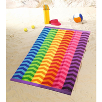 Gözze Velours Jacquard Strandtuch,  100 x 160 cm 10001-22,  Dessin: Wellen