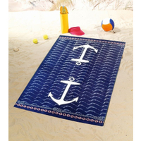 Gözze Velours Jacquard Strandtuch,  100 x 160 cm 10001-28,  Dessin: Anker