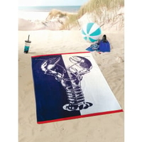 Gözze Velours Jacquard Strandtuch,  100 x 160 cm 10001-29,  Dessin: Lobster