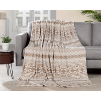 Gözze Winterzauber Heimdecke,  150 x 200 cm 40151-71-150200,  Farbe: taupe