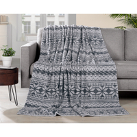 Gözze Winterzauber Heimdecke,  150 x 200 cm 40151-91-150200,  Farbe: anthrazit