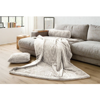 Gözze Wohndecke Cord,  150 x 200 cm 40067-00-150200,  Farbe: wollweiß