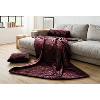 Gözze Wohndecke Cord,  150 x 200 cm 40067-42-150200,  Farbe: brombeere