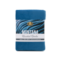 Gözze Wohndecke Montana UNI,  150 x 200 cm 400000-150200-50,  Farbe: marineblau