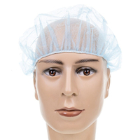 Haarnetz aus PP-Vlies,  latexfrei,  blau BHB54,  1 Karton = 2000 Stück,  Ø 54 cm