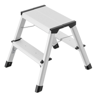 Hailo D60 StandardLine Aluminium-Klapptritt 4442-701,  2 x 2 Alu-Stufen,  Arbeitshöhe: max. 215 cm
