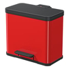 Hailo Öko Duo Plus L Mülltrenner,  17 und 9 Liter 0630-240,  Farbe: rot