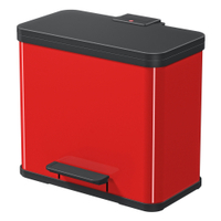 Hailo Öko Duo Plus L Mülltrenner,  17 und 9 Liter 0630-240,  Farbe: rot