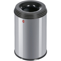 Hailo ProfiLine Safe M Flammenlöschender Papierkorb,  14 Liter 0915-652,  Farbe: silber