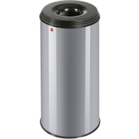 Hailo ProfiLine Safe XL Flammenlöschender Papierkorb,  45 Liter 0950-652,  Farbe: Silber