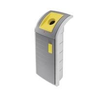 Hailo WSB-K Plus ProfiLine Wertstoffsammler,  120 Liter 9125900,  Farbe: staubgrau